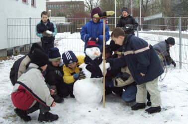 Schneemann Bau